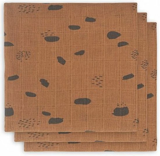 Jollein Hydrofiel Multidoek Spot 70x70cm - Caramel - 3 Stuks 16 Jollein Hydrofiel Multidoek Spot 70x70cm - Caramel - 3 Stuks - Afbeelding 16