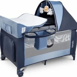 Lionelo Sven Plus - Campingbedje - 127x60cm - Tot 15kg - SET 2in1 -Baby's Only 550x536 11