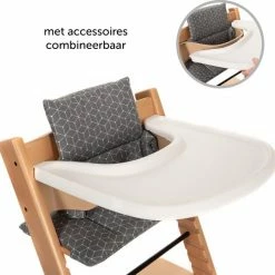 LaLoona Stokke Tripp Trapp Kussenset - Grijs Wit -Baby's Only 550x539 6