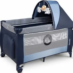 Lionelo Sven Plus - Campingbedje - 127x60cm - Tot 15kg - SET 2in1 -Baby's Only 550x541 8