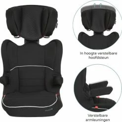 Pr?natal Pr Natal Autostoel Kinderzitje Auto - Groep 2/3 - 15-36 Kg Zwart -Baby's Only 550x543 2