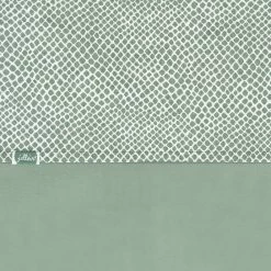 Jollein Baby Laken Wieg 75x100cm Snake - Ash Green
