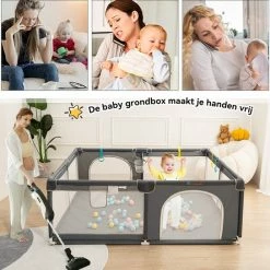 Comomy Grondbox - Oversized Rechthoek Speelbox - 200 X 160 Cm - Donkergrijs 10 Comomy Grondbox - Oversized Rechthoek Speelbox - 200 X 160 Cm - Donkergrijs -Baby's Only 550x544 5