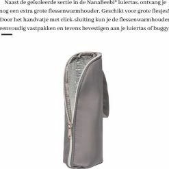 NanaBeebi Luiertas - Rugzak - Met Isoleervak - Grijs - Inclusief Flessenwarmhouder En Kinderwagenhaken -Baby's Only 550x545 10