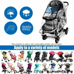 BOTC Regenhoes Kinderwagen - Universele Regenhoes Kinderwagen Met Kijkvenster - Regenhoes Voor Reiswieg -Baby's Only 550x545 16