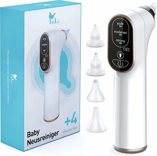 IMLI Neusreiniger Baby | Neuspeer | Inclusief Oplaadkabel En Handleiding - Neuszuiger Baby - Snoetenpoetser 1 IMLI Neusreiniger Baby | Neuspeer | Inclusief Oplaadkabel En Handleiding - Neuszuiger Baby - Snoetenpoetser