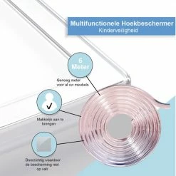 VoordeelShop Multifunctionele Hoekbeschermer Transparant - 6 Meter - Hoek/Rand Bescherming - Kinderbescherming - Kinder & Dieren Veiligheid -Baby's Only 550x546 19