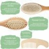 Nowí® Kids Baby Borstel En Kam | Natuurlijk Zacht Geitenhaar Haarborstel Set Van Hout | Origineel Kraamcadeau Voor Babyshower Of Kraamvisite | Geboorte Kraamcadeau Voor Jongen En Meisje | Inclusief Houten Hoofdmassage Borstel & Houten Kam