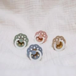 BiBS - Boheme Pacifier Glow In The Dark - Stage 2 Fopspeen - 2 Stuks - Blush Glow / Vanilla Glow -Baby's Only 550x549