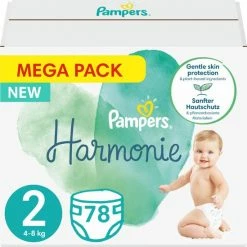 Pampers - Harmonie / Pure - Maat 2 - Mega Pack - 78 Luiers