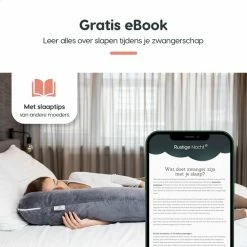 Rustige Nacht Zwangerschapskussen XXL - Zijslaapkussen - Body Pillow - Lichaamskussen - Extra Stevige Vulling - Luxe Fleece -Baby's Only 550x550 1068