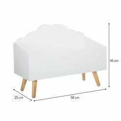 Sphera Houten Speelgoedkist - Wit - 58x28x45 Cm -Baby's Only 550x550 1101