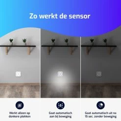 Indexr LED Nachtlampje Met Bewegingssensor - 6-PACK - Voor Volwassenen En Kinderen - Lamp Op Batterijen - Kastverlichting/Trapverlichting - Wandlamp Binnen - Kastlamp -Baby's Only 550x550 115
