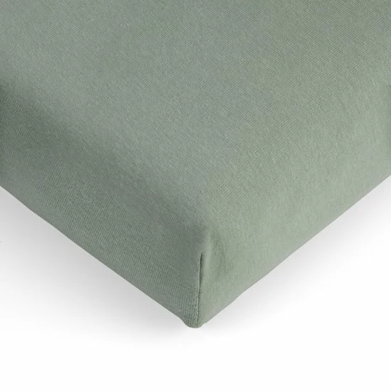 Hoeslaken Jersey 100% Katoen Ledikant 60x120 Stone Green IDS. 1 Hoeslaken Jersey 100% Katoen Ledikant 60x120 Stone Green IDS.