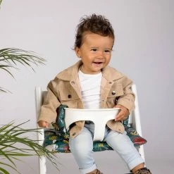 Ukje Kussenset - Geschikt Voor Stokke Tripp Trapp Kinderstoel - Geplastificeerd - Groen - Aap Print -Baby's Only 550x550 1175