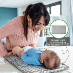 Brisby Slijtvaste Luiertas - Verzorgingstas Groot - Grijs - Inclusief Verschoonmatje - Isoleervakken - Fopspeen Houder - Makkelijk Te Bevestigen Aan De Kinderwagen -Baby's Only 550x550 121