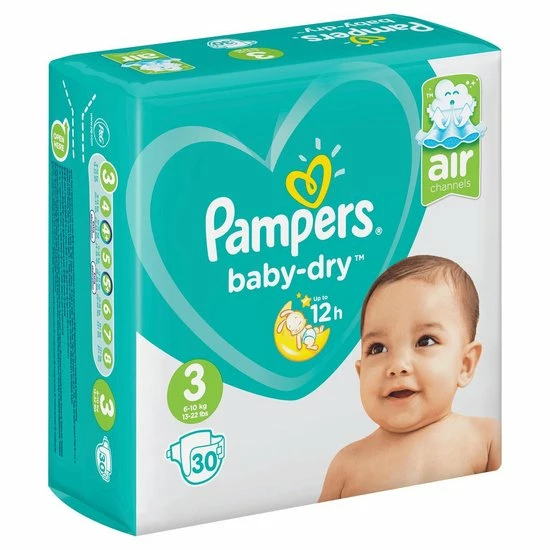 Pampers Baby Dry Luiers Maat 3 (6-10 Kg) 30 Stuks 14 Pampers Baby Dry Luiers Maat 3 (6-10 Kg) 30 Stuks - Afbeelding 14