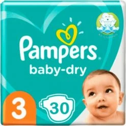 Pampers Baby Dry Luiers Maat 3 (6-10 Kg) 30 Stuks 31 Pampers Baby Dry Luiers Maat 3 (6-10 Kg) 30 Stuks -Baby's Only 550x550 132