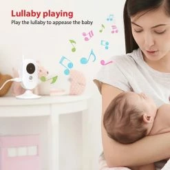 Merkloos Babyfoon Met Camera - 2.4 Inch LCD Display - Video Baby Monitor - Nachtzicht - Beveiligde Verbinding Terugspreekfunctie - Slaapliedjes- Temperatuurcontrole - Alarmherinnering -Baby's Only 550x550 151