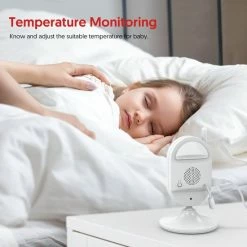 Merkloos Babyfoon Met Camera - 2.4 Inch LCD Display - Video Baby Monitor - Nachtzicht - Beveiligde Verbinding Terugspreekfunctie - Slaapliedjes- Temperatuurcontrole - Alarmherinnering -Baby's Only 550x550 152