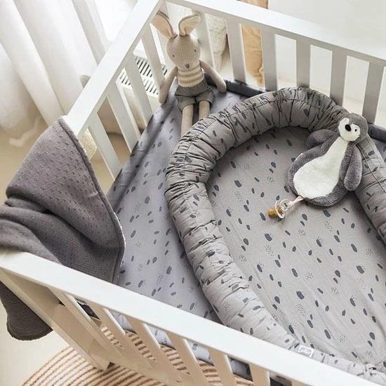 Jollein Baby Deken Wieg 75x100cm Teddy Bliss Knit - Storm Grey 19 Jollein Baby Deken Wieg 75x100cm Teddy Bliss Knit - Storm Grey - Afbeelding 19