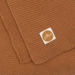 Jollein Baby Deken Ledikant 100x150cm Basic Knit - Caramel -Baby's Only 550x550 235