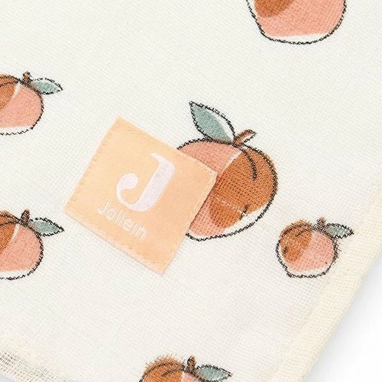 Jollein Hydrofiel Multidoek 70x70cm - Peach - 3 Stuks 21 Jollein Hydrofiel Multidoek 70x70cm - Peach - 3 Stuks - Afbeelding 21