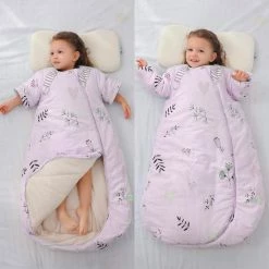 Deryan Baby Winterslaapzak Met Afritsbare Mouw 70cm - Roze - Leaves 12 Deryan Baby Winterslaapzak Met Afritsbare Mouw 70cm - Roze - Leaves -Baby's Only 550x550 272