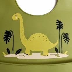 Telano Slabbetje Met Opvangbakje Dino - Siliconen Slabber Baby Peuter - Verstelbaar En Waterproof - Kraamcadeau - Dinosaurus -Baby's Only 550x550 285