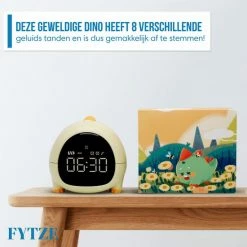 FYTZE Slaaptrainer - Kinderwekker - Met Nachtlamp Functie En Wekker Timer - Nachtlamp - Wekker Kind Kinderen - Slapen - Wekkerradio -Dino -Baby's Only 550x550 334