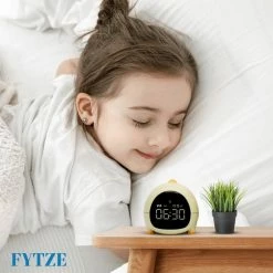 FYTZE Slaaptrainer - Kinderwekker - Met Nachtlamp Functie En Wekker Timer - Nachtlamp - Wekker Kind Kinderen - Slapen - Wekkerradio -Dino -Baby's Only 550x550 336