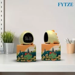 FYTZE Slaaptrainer - Kinderwekker - Met Nachtlamp Functie En Wekker Timer - Nachtlamp - Wekker Kind Kinderen - Slapen - Wekkerradio -Dino -Baby's Only 550x550 338