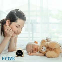 FYTZE Slaaptrainer - Kinderwekker - Met Nachtlamp Functie En Wekker Timer - Nachtlamp - Wekker Kind Kinderen - Slapen - Wekkerradio -Dino -Baby's Only 550x550 339