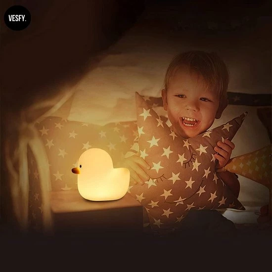 VESFY Eend Nachtlampje Kinderen Met Timer En Dimbaar Functie - USB Oplaadbaar - Nachtlampje Volwassenen - Tafellamp Slaapkamer - Led 3 VESFY Eend Nachtlampje Kinderen Met Timer En Dimbaar Functie - USB Oplaadbaar - Nachtlampje Volwassenen - Tafellamp Slaapkamer - Led - Afbeelding 3