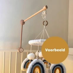 Dearmaya.com - Houten Mobielhouder - Babykamer - Muziekmobiel - 100% Hout - Boxmobiel Standaard - Boxmobiel Houder -Baby's Only 550x550 437