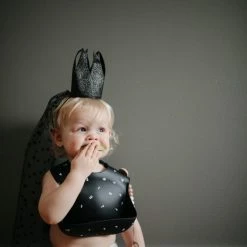 Mushie Siliconen Baby Slabbetje Met Opvangbakje |Cambridge Blue | BPA Ftalaatvrij| Afwasbaar -Baby's Only 550x550 450