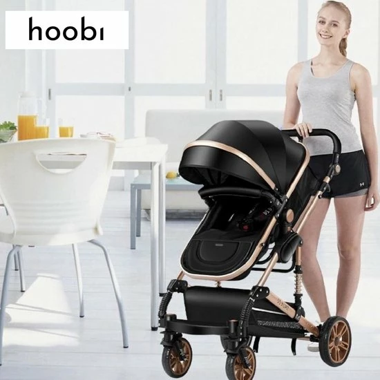Hoobi? Hoobi Luxe Kinderwagen 3 In 1 - Buggy - Kinderwagen Met Stoel En Wieg Wandelwagen - Hoge Kwaliteit Zwart 13 Hoobi? Hoobi Luxe Kinderwagen 3 In 1 - Buggy - Kinderwagen Met Stoel En Wieg Wandelwagen - Hoge Kwaliteit Zwart - Afbeelding 13