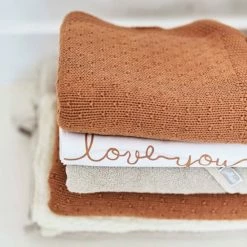 Jollein Baby Laken Ledikant 120x150cm Love You - Caramel -Baby's Only 550x550 493