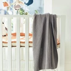 Jollein Baby Deken Ledikant Bliss Knit 100x150cm - Storm Grey -Baby's Only 550x550 532
