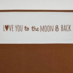 Meyco Love You To The Moon & Back Ledikant Laken - Camel - 100x150cm