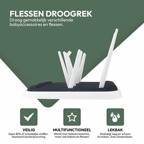 STACK Flessen Droogrek Met Flessenborstel | Zwart - Geschikt Voor Flessen En Doppen - Droogrek Voor Flessen - Baby Flessenrek - Afdruiprek Baby - Drying Rack - Babyfles Droogrek - Afdruiprek Fles Met Lekbak - Afdruiprek - Babyflessen - Flessenrek 6 STACK Flessen Droogrek Met Flessenborstel | Zwart - Geschikt Voor Flessen En Doppen - Droogrek Voor Flessen - Baby Flessenrek - Afdruiprek Baby - Drying Rack - Babyfles Droogrek - Afdruiprek Fles Met Lekbak - Afdruiprek - Babyflessen - Flessenrek - Afbeelding 6