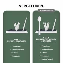 STACK Flessen Droogrek Met Flessenborstel | Zwart - Geschikt Voor Flessen En Doppen - Droogrek Voor Flessen - Baby Flessenrek - Afdruiprek Baby - Drying Rack - Babyfles Droogrek - Afdruiprek Fles Met Lekbak - Afdruiprek - Babyflessen - Flessenrek 17 STACK Flessen Droogrek Met Flessenborstel | Zwart - Geschikt Voor Flessen En Doppen - Droogrek Voor Flessen - Baby Flessenrek - Afdruiprek Baby - Drying Rack - Babyfles Droogrek - Afdruiprek Fles Met Lekbak - Afdruiprek - Babyflessen - Flessenrek -Baby's Only 550x550 620