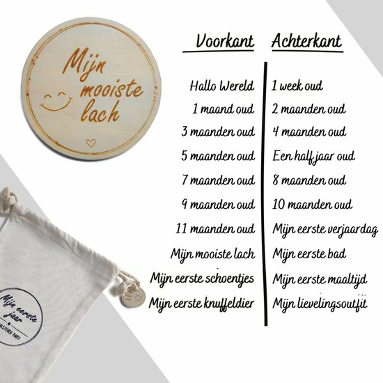 Mijn Eerste Jaar 20 Houten Mijlpaalkaarten Baby - Babyshower Cadeau - Kraamcadeau Jongen En Meisje - Milestone Cards 6 Mijn Eerste Jaar 20 Houten Mijlpaalkaarten Baby - Babyshower Cadeau - Kraamcadeau Jongen En Meisje - Milestone Cards - Afbeelding 6
