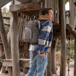 NanaBeebi Luiertas - Rugzak - Met Isoleervak - Grijs - Inclusief Flessenwarmhouder En Kinderwagenhaken -Baby's Only 550x550 721