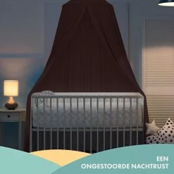 Deryan Baby Klamboe Vintage 245cm - Kinderklamboe - Hemeltje - Chestnut -Baby's Only 550x550 772