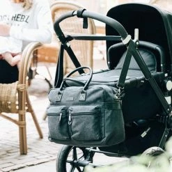 Kidzroom Vision Of Love Luiertas - Zwart - Verschoonmatje - Verstelbare Schouderband -Baby's Only 550x550 793