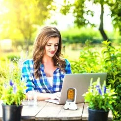 Alecto DBX-68 - Outdoor Babyfoon - Tot 1km Bereik - Wit/Antraciet -Baby's Only 550x550 922