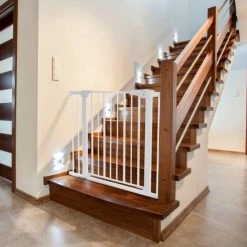 Comomy Traphekje - Traphek Zonder Boren- 75-103cm Veiligheidshek - Veiligheidshekje - Voor Baby S, Kinderen, Peuters & Huisdieren - Wit -Baby's Only 550x550 951