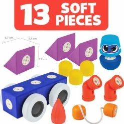 Blockaroo Raceauto Box- Zacht Magnetisch Speelgoed- Magnetisch Speelgoed-peuter Speelgoed-speelgoed 3 Jaar/4jaar/5jaar- Speelgoed Jongens En Meisjes- Badspeelgoed -Baby's Only 550x554 3