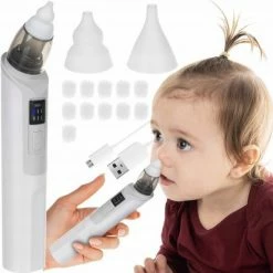 Malatec Neusreiniger Baby Snoeten Poetsers - Neuspeer Met USB – Elektrische Neuszuiger Baby – Toeten Poetsers